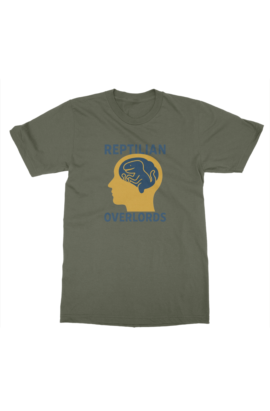 Reptilian Overlords Gildan Mens T Shirt